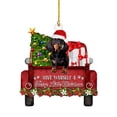 thumbnail image 1 of Christmas Dachshund Dog Ornaments Christmas Tree Decor Dog Santa Claus Hanging Bauble Home Fireplaces Windows Doors Walls, 1 of 6