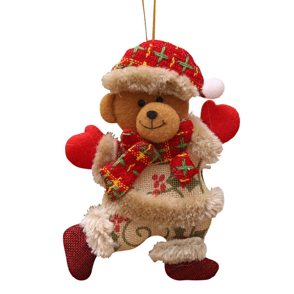 Christmas Dancing Bear Doll Pendants Xmas Tree Window Fireplace Hanging  Decorations Party Favors Supplies - Walmart.com