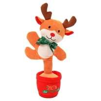 Christmas Dancing Penguin Plush Toy - Talking & Singing Music Interactive Repeating Stuffed Animal, Fun Educational Baby Toy For Toddlers Kids Boys Girls Christmas Birthday Gift