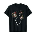 thumbnail image 1 of Christmas Dandelion Flower Flying Cool Ornament Xmas Gifts Black T-Shirt, 1 of 5