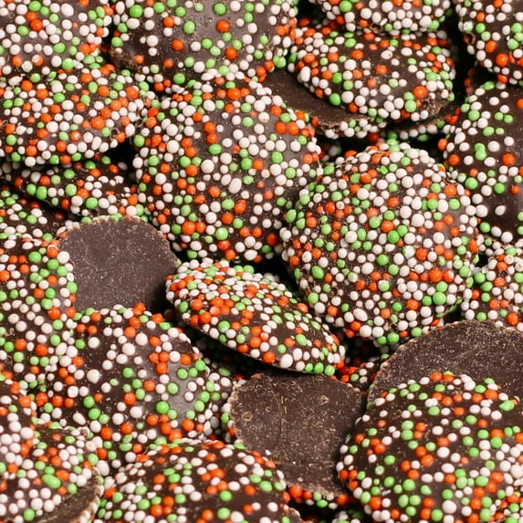 Christmas Dark Chocolate Nonpareils Candy by Its Delish, 10 Lbs Bulk Bag