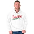 thumbnail image 1 of Christmas Dashing Through The Snow Hoodie Sweatshirt Women Men Brisco Brands S, 1 of 6