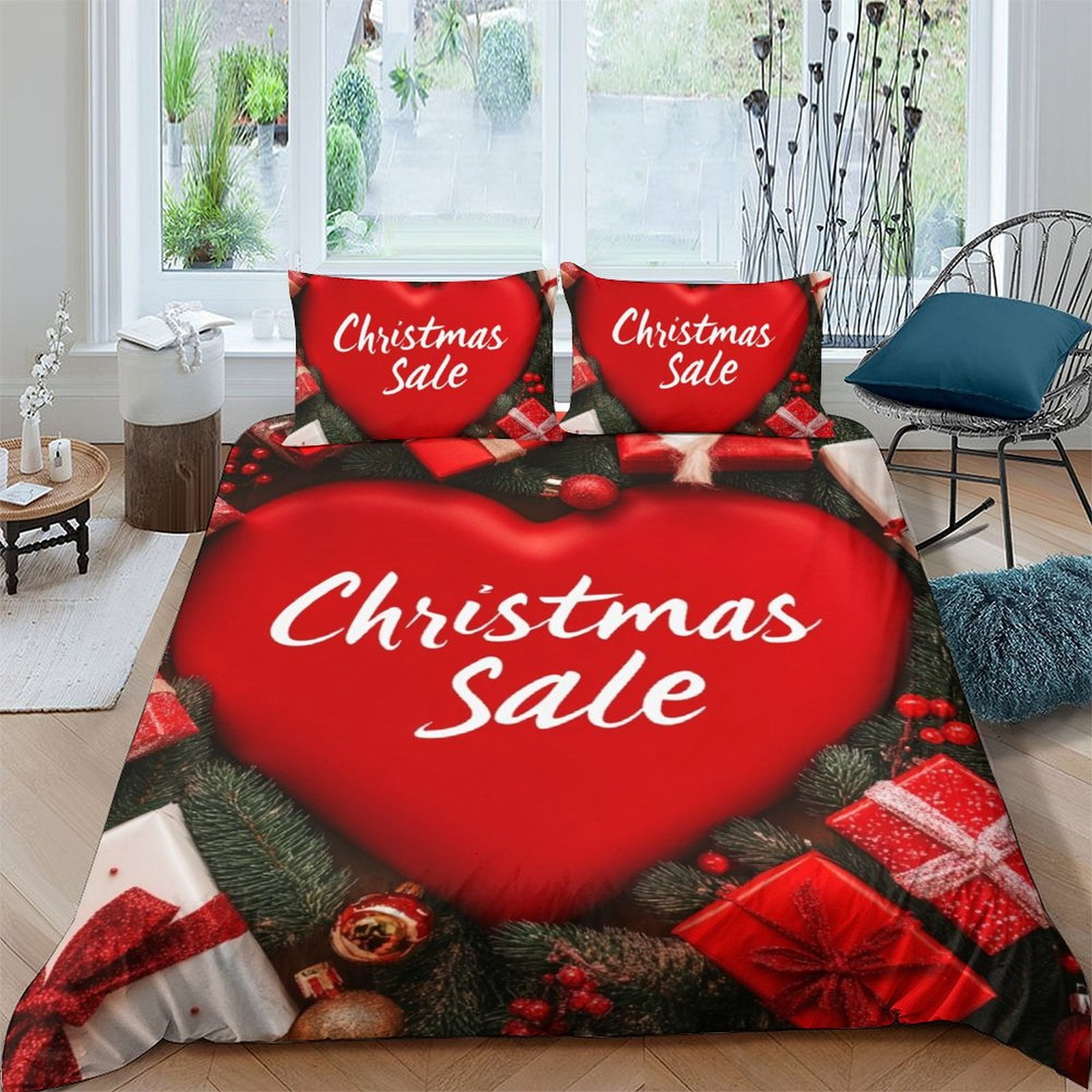 Christmas Day Bedding Set Duvet Cover 3D Printed Quilt Cover Comforter