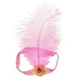 thumbnail image 1 of Christmas Day Cocktail for Women Sequins Feather Headpiece Headband 192ts Headwear Pink, 1 of 5