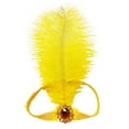 thumbnail image 1 of Christmas Day Cocktail for Women Sequins Feather Headpiece Headband 192ts Headwear Yellow, 1 of 5