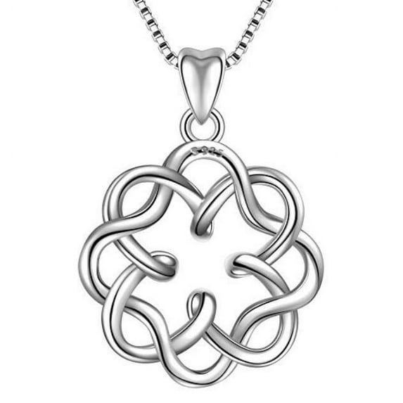 Mother's Day Gift 925 Silver Irish Infinity Mom Endless Love Celtic Knot Vintage Pendant Necklace,Anniversary, Birthday, Christmas, Mother's Day, Valentine's Day Gift