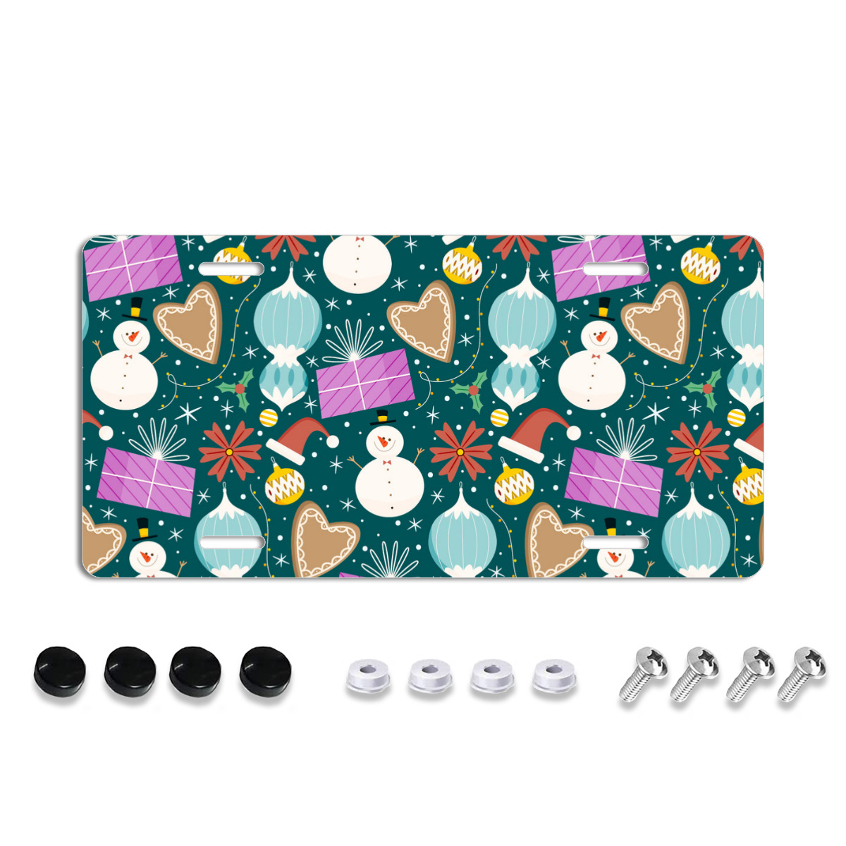 Christmas Day License plate cover, 1 piece snapon license plate cover