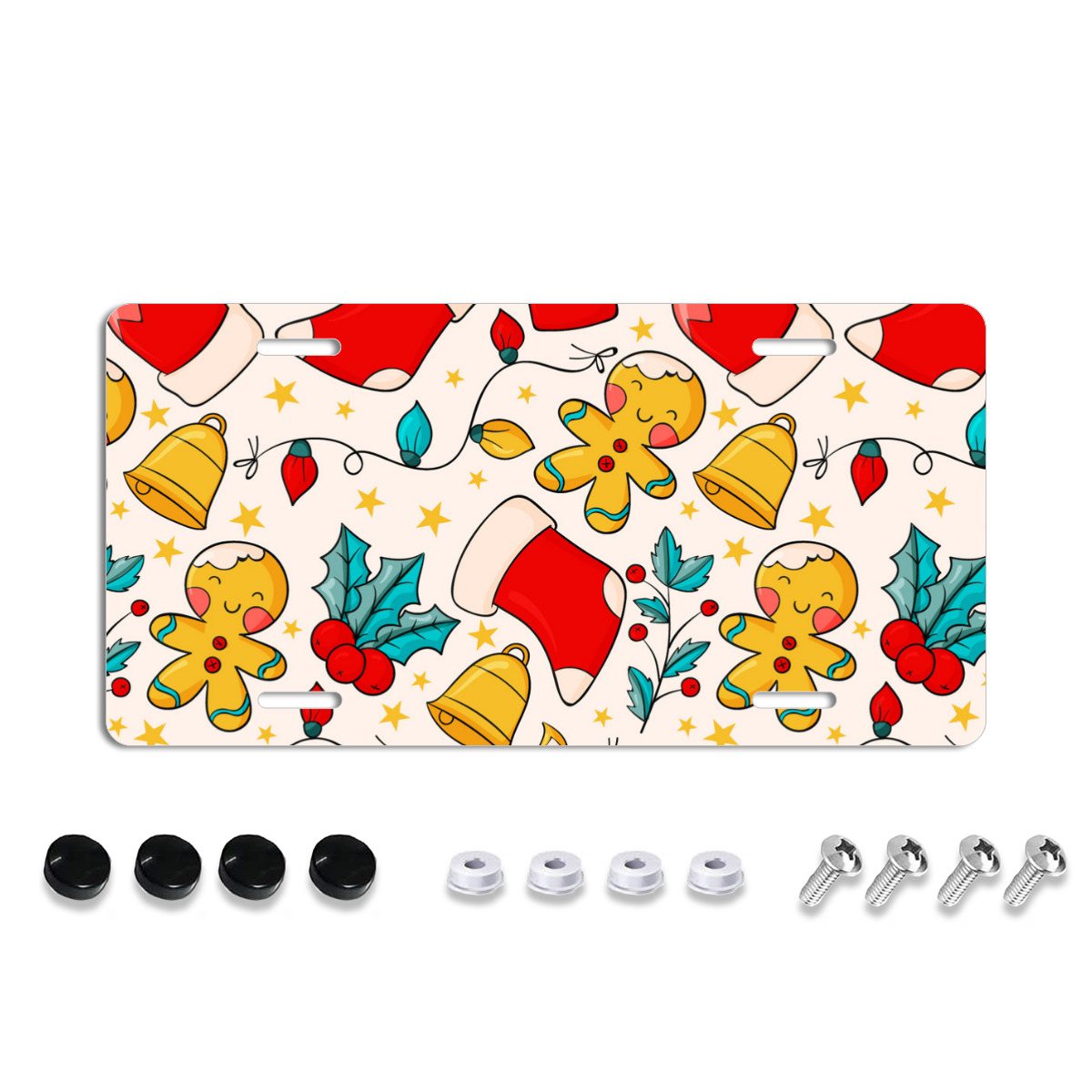 Christmas Day License plate cover, 1 piece snapon license plate cover