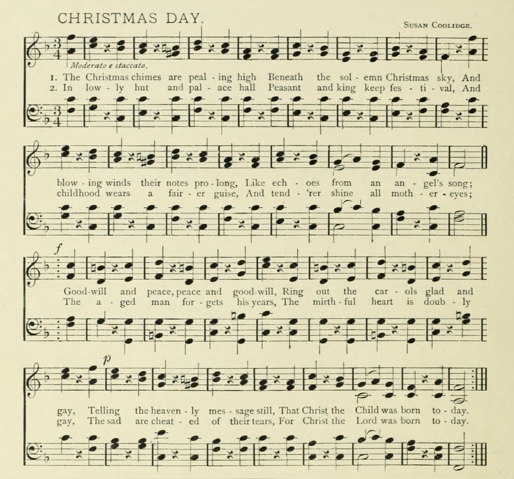 Christmas Day Susan Coolidge Christmas in Song 1891 Canvas Art - (24 x 36)