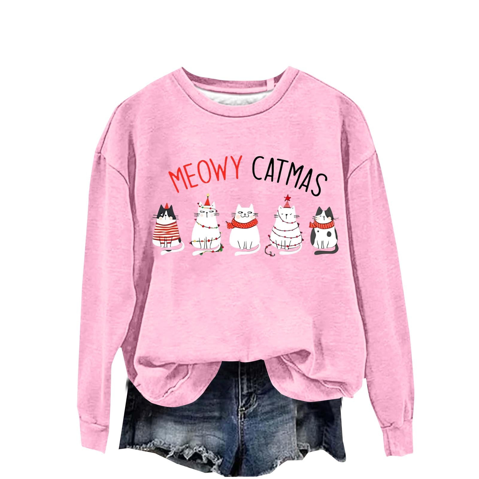 Christmas Day Sweatshirts for Women Winter Clothing Women's Sweatshirt ...