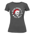 thumbnail image 1 of Christmas Dead Inside But Jolly Santa Skull Holiday Shirt for Women Womens Tshirt, 2XL, Charcoal, 1 of 6