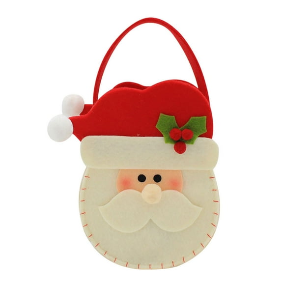 1 Pack Extra Large Christmas Gift Bags Christmas Tote Bags with Handle, Non-Woven Christmas Bags for Gifts Wrapping Xmas Holiday,16.9 * 12.6 * 6.8"