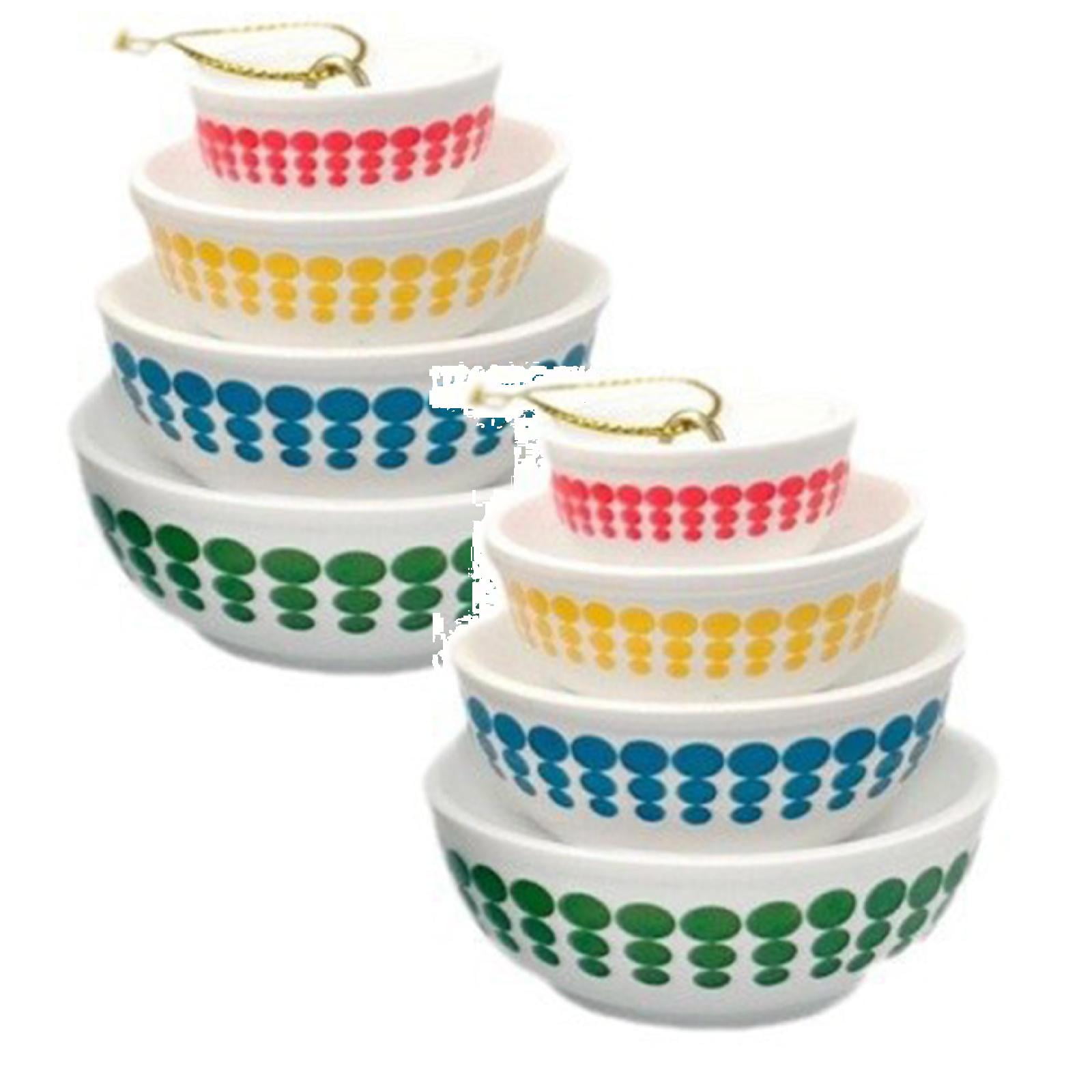 Christmas Deals! 2 Pack Miniature Bowl Ornaments,Christmas Bowl