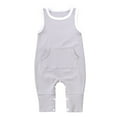 thumbnail image 1 of Christmas! Ohufall Baby Girl Baby Boy Clothes, Newborn Infant Baby Girls Boys Sleeveless Ribbed Solid Knit Jumpsuit Clothes, 1 of 9