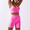 thumbnail image 1 of Christmas! Ohufall Sports Bras for Women, Women's Sports Yoga Bra And Shorts Sports Underwear Wearing Fitness Yoga Clothes Set, 1 of 7