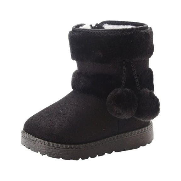 Christmas! Borniu Toddler Shoes Toddler Snow For Boys Girls Kids Outdoor Shoes Non Slip Booties With Side Zipper