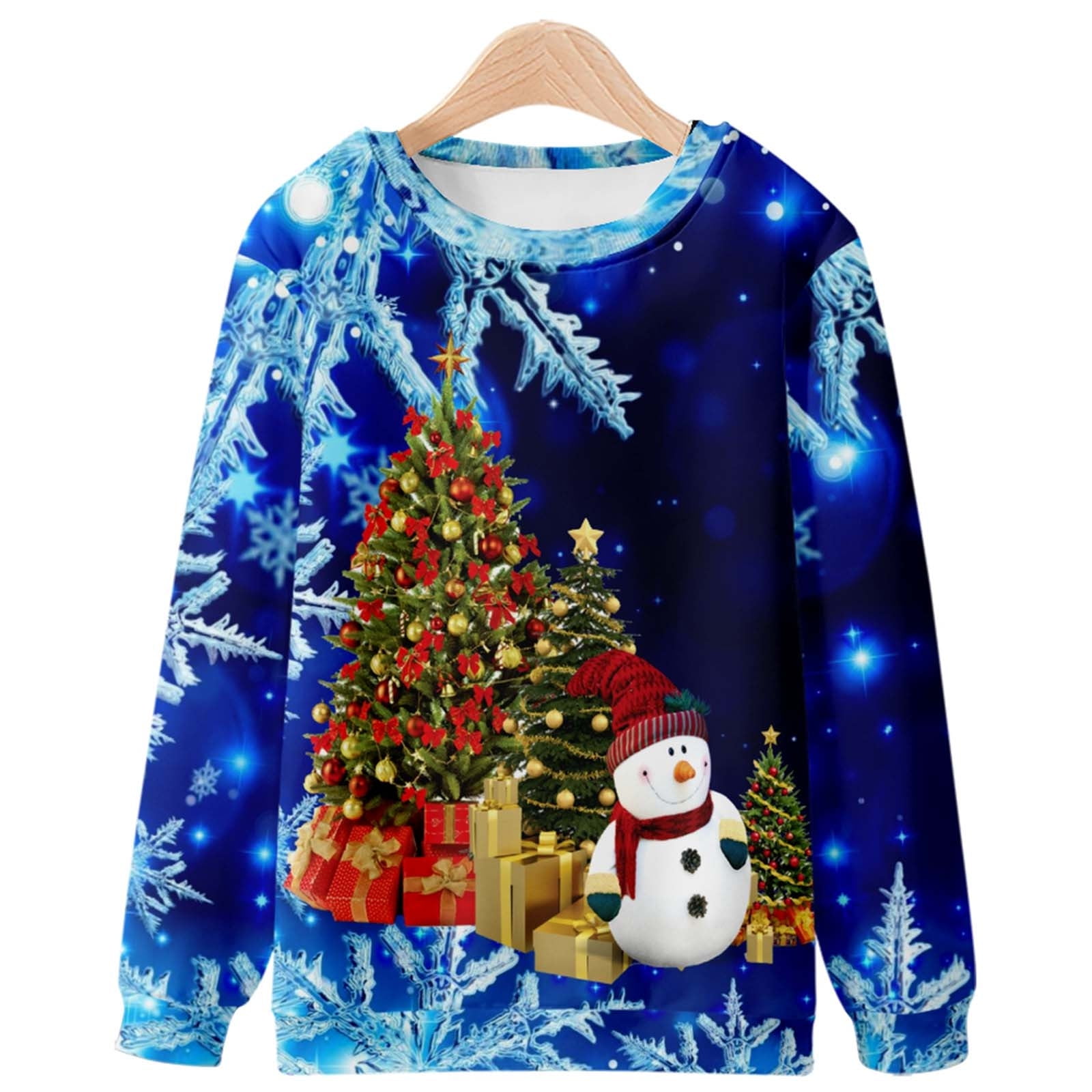 Christmas Deals Men's Xmas Sweatshirts Casual Crew Neck Sweatshirt ...