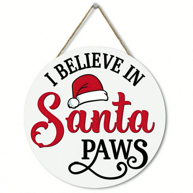 Christmas Deals Santa Hanging Ornaments Funny Slogan Wooden Decorations