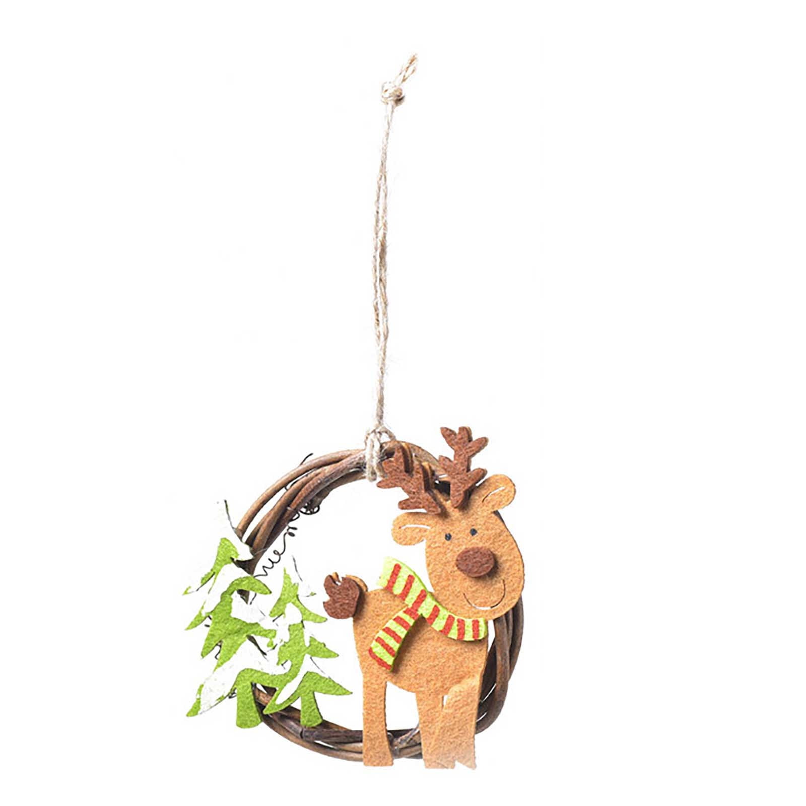 Christmas Deals for Decorations,Christmas Wreath Door Hanging Trumpet