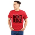 thumbnail image 1 of Christmas Dear Santa Claus Dont Judge Men's Graphic T Shirt Tees Brisco Brands M, 1 of 6