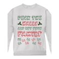 thumbnail image 1 of Christmas Deck the Halls Not Your Family Youth Sweatshirt White YSM, 1 of 1