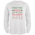 thumbnail image 1 of Christmas Deck the Halls Not Your In-Laws Mens Long Sleeve T Shirt White LG, 1 of 1