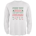 thumbnail image 1 of Christmas Deck the Halls Not Your Siblings Mens Long Sleeve T Shirt White LG, 1 of 1