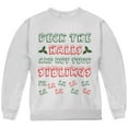 thumbnail image 1 of Christmas Deck the Halls Not Your Siblings Youth Sweatshirt White YSM, 1 of 1