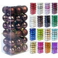 thumbnail image 1 of WJSXC 36Pcs Christmas Xmas Tree Ball Bauble Hanging Home Party Ornament Decor Coffee 3CM, 1 of 3