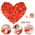 thumbnail image 1 of Christmas Decor, 600 Pack Artificial Rose Petals, Silk Flower Petals for Bridal Wedding, Romantic Valentine Home Decoration (Sunset Red), 1 of 9