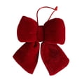 thumbnail image 1 of Christmas Decor,Burgundy Velvet Wreath Bows,Small Christmas Bows Xmas Decorative Ties,Bow Ornaments Wreaths Twist-Tie Bows for Gift-Wrapping.(#A Small Size）, 1 of 8