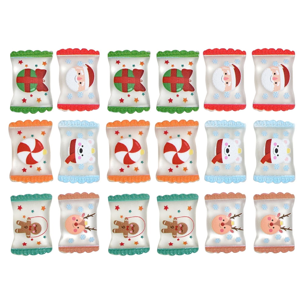 Christmas Decor Candies Resin Decorations Beads Dessert Charms