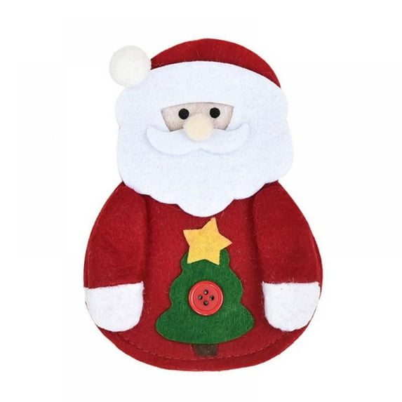 Christmas Decor Cartoon Dolls Fork Set Cover Santa Tableware Set Sleeve 2021 Decoration