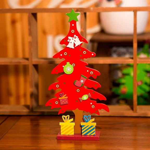 Christmas Decor Christmas Decorations Single Wood Chip Christmas Tree Ornaments Christmas Tree Ornaments