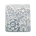 thumbnail image 1 of Christmas Decor,Christmas Mould, Xmas Molds with Snowflake, ChristmasTree, Deer,Star - Mould for Aromatherapy Candle, Soap, 1 of 4