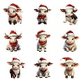 thumbnail image 1 of Christmas Decor Clearance, Christmas Decoration Personalized Cow Gift Christmas Tree Hanging Decoration Ornaments Xmas Decor, 1 of 6