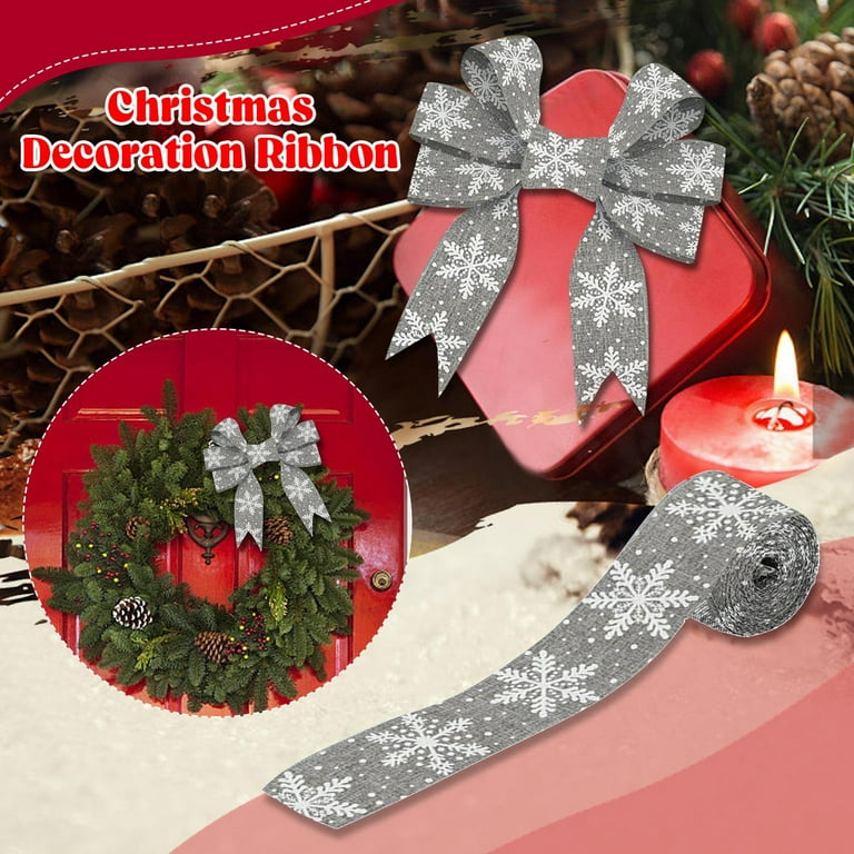 Christmas Decor DIY Christmas Ribbon Decoration Gift Ribbon Gift Wrapping  Ribbon Cake Baking Ribbon Wedding Decoration Wedding Candy Box Ribbon 