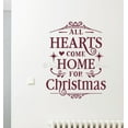thumbnail image 1 of Christmas Decor Decal Hearts Home Winter Wall Quotes Vinyl Art Lettering 23x18-Inch Burgundy, 1 of 1
