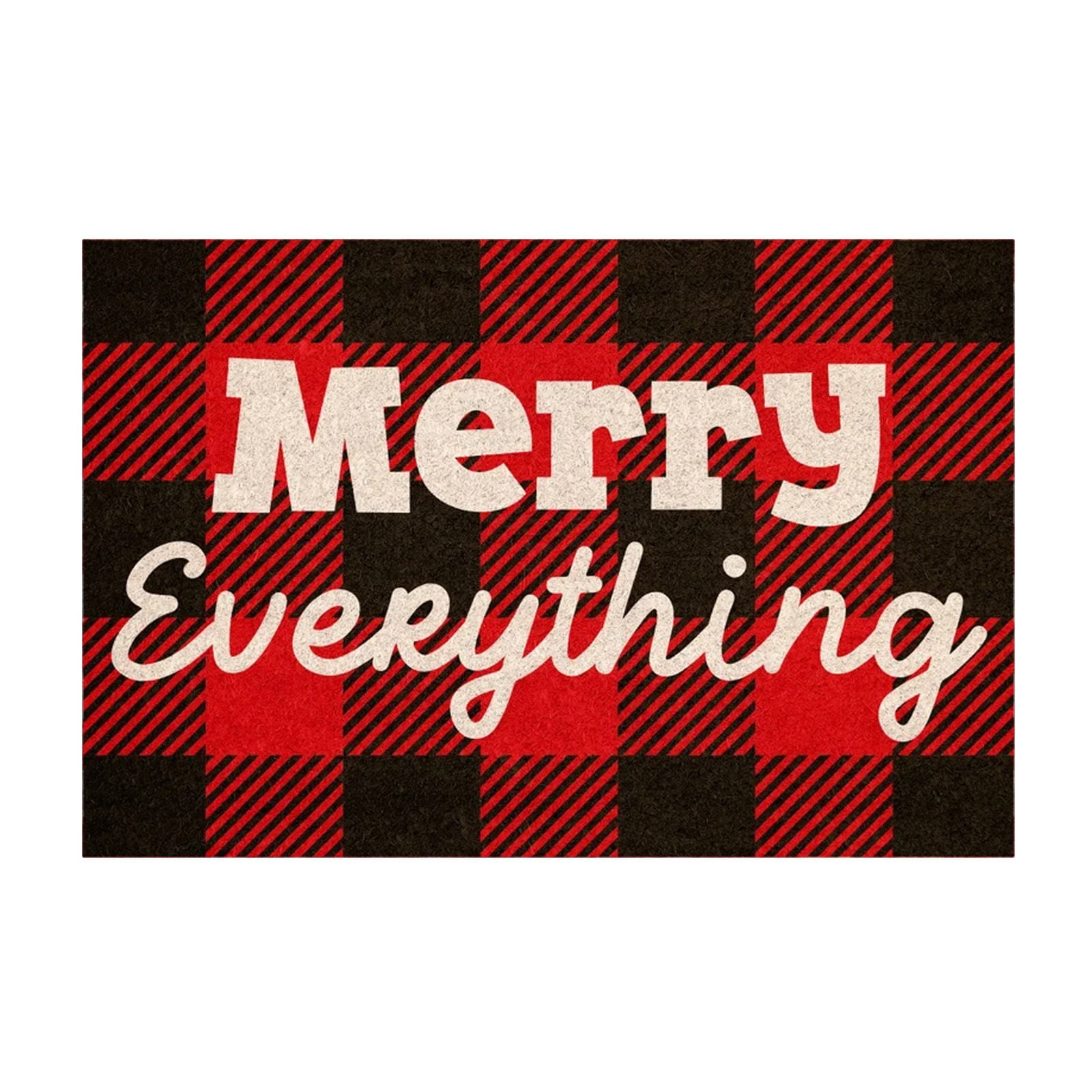 Christmas Decor Doormat Merry Everything Merry Christmas Christmas Snow