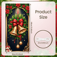 thumbnail image 1 of Christmas Decor Elf Banner Holiday Decoration Red Bow Christmas Elf Door Decoration for Winter Celebration Kids Party Festive Event, 1 of 9