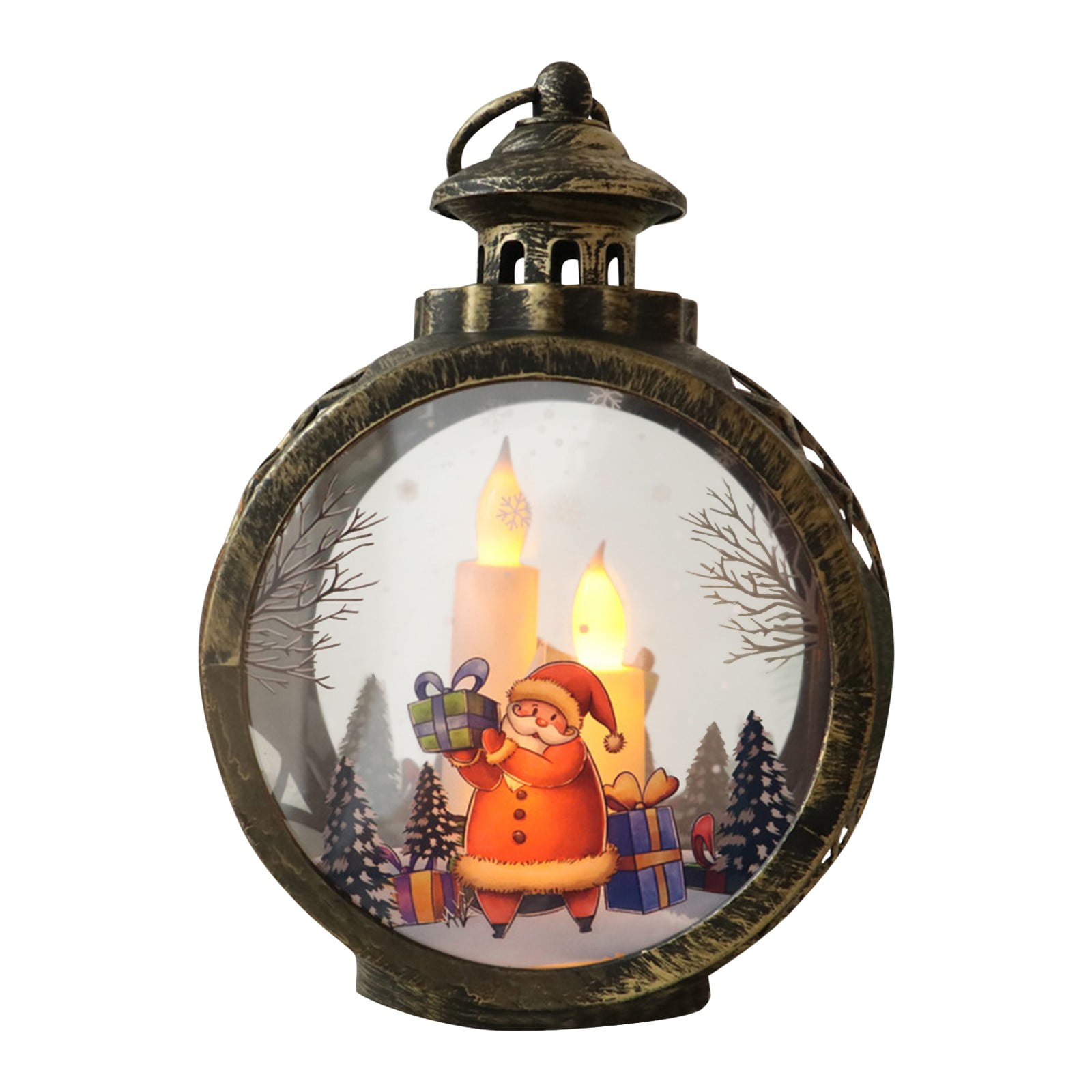 Christmas Decor Gift Desktop Dress up Mini Vintage Outdoor Candle