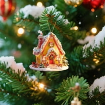Christmas Decor Hanging Ornaments - Christmas Hanging Decoration Christmas Tree Decoration Exquisite House Acrylic Hanging Decoration