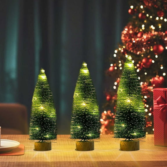 Christmas Decor Indoor Glowing Mini Christmas Tree Ornament For Desktop Night Light And Holiday Decorations Christmas Gifts For Teens