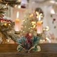 thumbnail image 1 of Christmas Decor New Christmas Golden Iron Double Candlestick Window Desktop Decoration Christmas Holiday Decoration E, 1 of 6