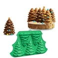 thumbnail image 1 of Christmas Decor New Christmas Silicone Molds - Christmas Pan Silicone Molds for Mousses Cake Muffin Baking Ice Cubes Jelly Chocolate Soap Lotion Bar Bath Ball Candle B One Size, 1 of 6