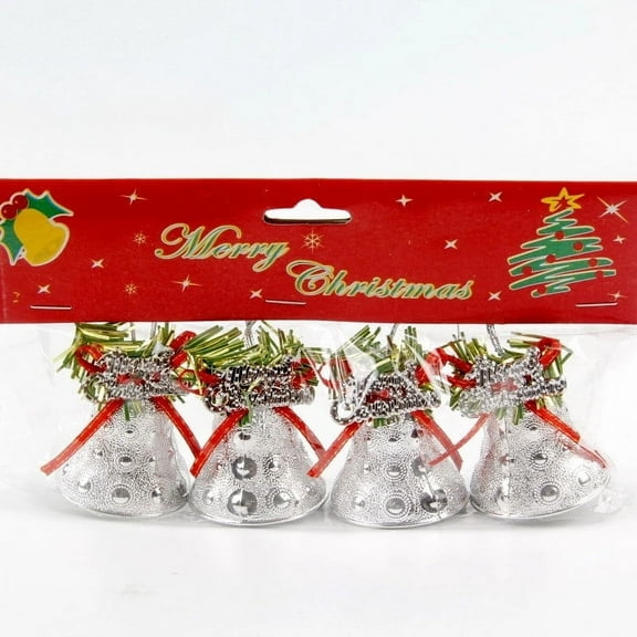 Christmas Decor Plastic Electroplated Bells 4.5cm For Stringing As Christmas Tree Pendant Accessories And Crafts Christmas Ornaments