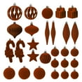 thumbnail image 1 of Christmas Decor Qwtwty 28-Pack Flocked Shaped Christmas Balls Decorative Ornaments for Christmas Tree, 1 of 7