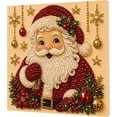 thumbnail image 1 of Christmas Decor Santa Pearl Art Kit for Adults | Diamond Painting Kit With Frame, DIY Home Decor Wall Art, Beginner DIY Seasonal Party Gift, 1 of 8