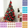 thumbnail image 1 of Christmas Decor Under $5 12pc Christmas Decorations 5.5cm Mini Small Christmas Tree Hanging Ornaments,Red Up to 50% off, 1 of 6