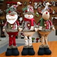 thumbnail image 1 of Christmas Decoration 18.9" Large Standing Snowmen, Elk, Santa Claus Plush Doll with Retractable Spring Legs for Christmas Ornaments Home Holiday Decoration Xmas Gift, 1 of 2